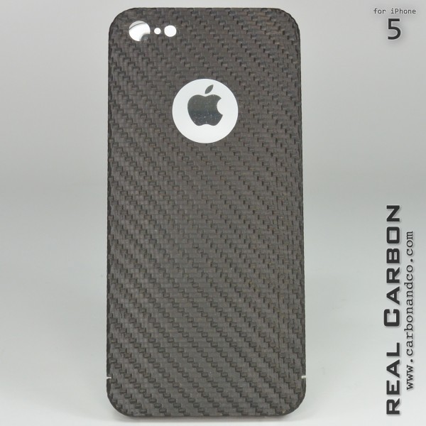Carbon Cover iPhone 5 mit Logo Window