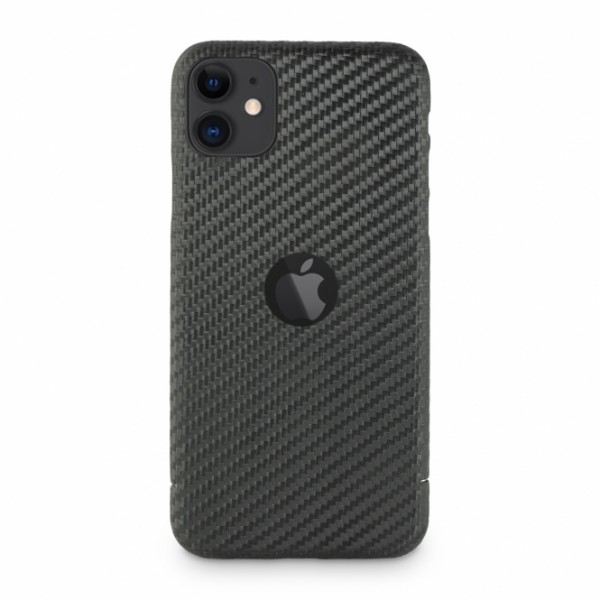 Carbon Cover iPhone 11 mit Logo Window