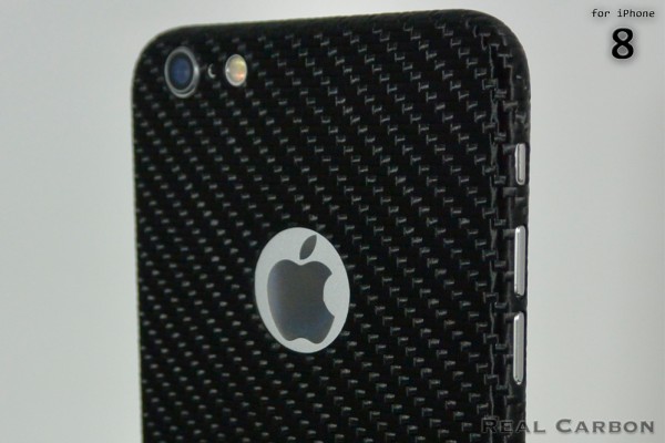 Carbon Cover iPhone 8 mit Logo Window